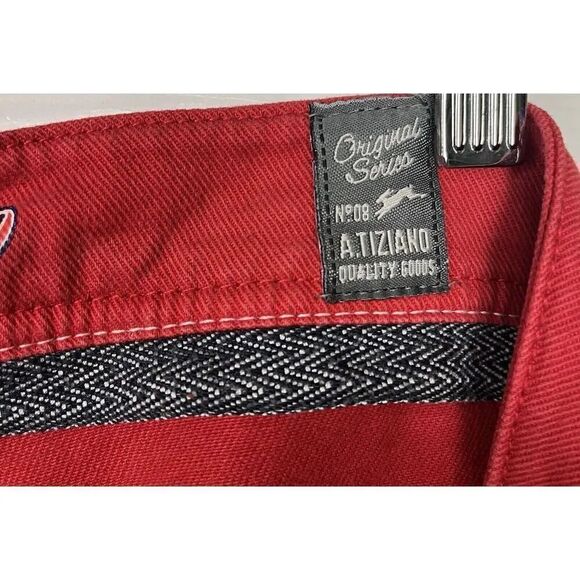 A. Tiziano Original Series No8 Dale Red Mens‎ Shorts Size 50 - Picture 7 of 10